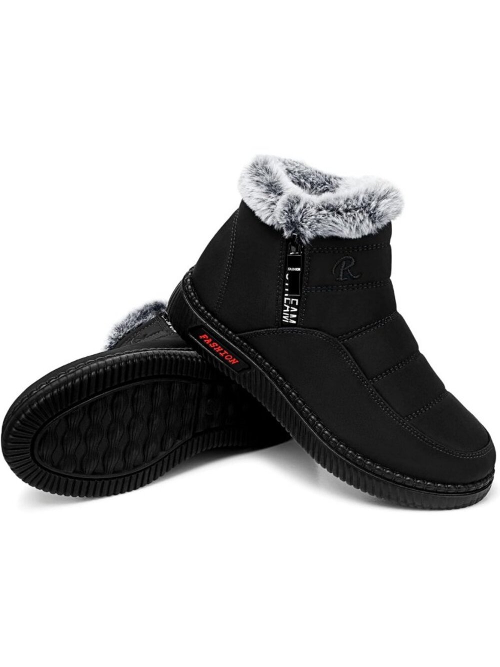 Cozy Waterproof Winter Ankle Boots for Women - Warm Fur Lined Snow Shoes
